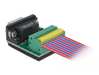 Delock Adapter Sub-D 9 Pin F Terminalblock 9 Pin 0 m - Datenanschluss Seite A: Seriell - Kabeltyp: Adapter - Datenanschluss Seite B: Terminalblock - Kabellänge: 0 m