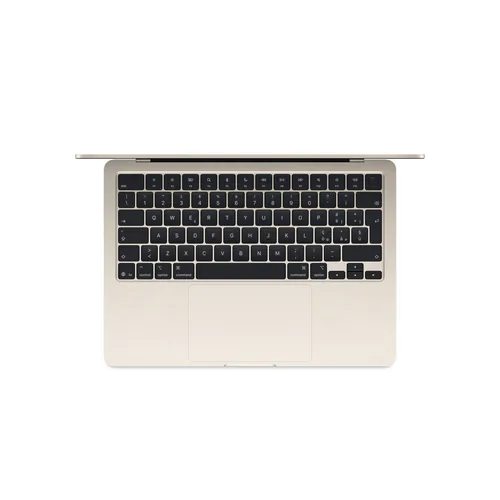 Apple Mac Book Air: Apple M5 chip with 10-core CPU and 8-core GPU, 16GB, 512GB SSD - Starlight DE Layout