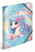 HERMA Sammelmappe A4 Karton Happy Unicorns Mehrfarbig - Typ: Gummibandmappe - Ausstattung: Innendruck - Detailfarbe: Mehrfarbig - Material: Karton