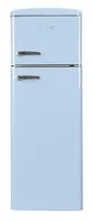 SPC Kühl-Gefrierkombination KS3777-5 Blau, Rechts - Energieeffizienzklasse: C - Bauart: Freistehend - Einbaunormen: CH 55 - Nutzinhalt Kühlen: 162 l - Gefrierfach Klassifizierung: 4 Sterne - Nutzinhalt Gefrieren: 44 l