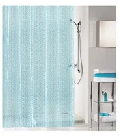 Kleine Wolke Duschvorhang Soapy 180 x 200 cm , Hellblau - Breite: 180 cm - Höhe: 200 cm - Detailfarbe: Hellblau - Produkttyp: Duschvorhang - Detailmaterial: Poly-Ethylen-Vinylacetat (PEVA) - Grundmaterial: Kunststoff