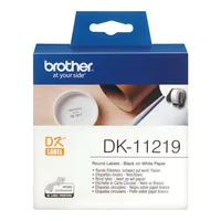 BROTHER P-Touch DK-11219 die-cut roand label 12x12mm 1200 labels
