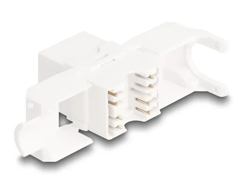 Delock Keystone-Modul LSA Leiste zu RJ45 Buchse Cat.6A UTP 4 Stück - Modultyp: Keystone - Anschluss Front: Buchse RJ-45 - Anschluss Rück: LSA - Medientyp: Netzwerk - Schirmung: Nein - Detailfarbe: Weiss