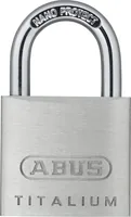 Abus Vorhängeschloss 64TI/30 Silber Aluminium - Schlossart: Schlüssel - Set: Nein - Aussenanwendung: Ja