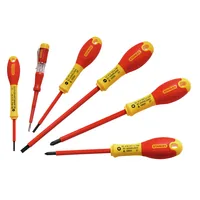 Schraubendreher-Set FATMAX, 6-teilig (rot/gelb, isoliert, inkl. Spannungsprüfer)
