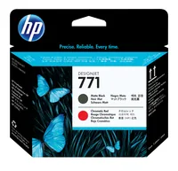 HP 771 Matte Black/Chromatic Red DesignJet Printhead testina stampante Getto termico d'inchiostro