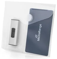 MediaRange USB-Stick Tasche 2 Fächern Abheftlochung 10er Pc