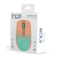 INCA Wrls Maus 1600DPI2xBT5.16TastenLED2.4GHzUSB-C
