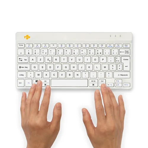R-GO COMPACT BREAK ERGONOMIC KEYBOARD AZERTY (FR) BLUETOOTH W