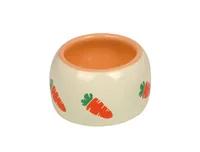 Nobby Keramiknapf Futtertrog Carrot, Ø 8 cm, 125 ml - Nagetierart: Zwergkaninchen - Kaninchen - Tierart: Nager