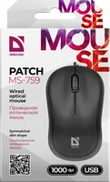 Defender PATCH MS-759 Maus Büro Beidhändig USB Typ-A Optisch 1000 DPI