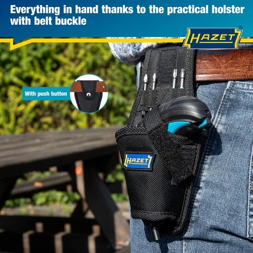 Mini-Akkuschrauber 9230B-1, 1/4""-Bits, inkl. Holster (blau/schwarz, 7-teilig)
