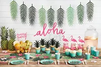 Partydeco Kuchen-Topper Aloha Flamingos 1 Stück, Pink - Material: Papier - Motiv: Flamingo - Verpackungseinheit: 1 Stück - Detailfarbe: Pink