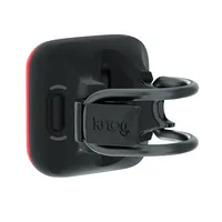 knog. Velolampe Blinder Square Rücklicht, Schwarz - Betriebsart: Akkubetrieb - Lichtfarbe: Rot - Montageart: Gummizug - Leuchten Kategorie: Rücklicht - Leuchtmittel: LED - Lichtstärke: 100 lm
