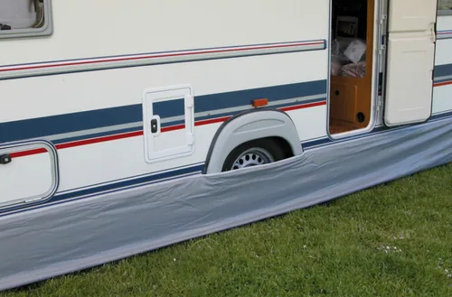Eurotrail Windblende 550 cm - Material: PVC - Farbe: Grau