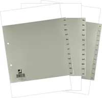 Q-CONNECT KF01811 divider Polypropylene (PP) Grey