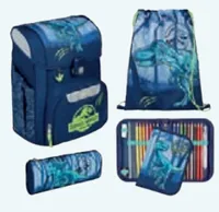 SCOOLI Schulthek-Set EasyStart JUSU8256 Jurassic World 5-teilig