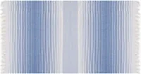 Foutastic Strandtuch Golge Blau, Weiss - Schnelltrocknend: Ja - Breite: 90 cm - Länge: 180 cm - Farbe: Weiss - Blau - Material: Baumwolle - Sportart: Wassersport