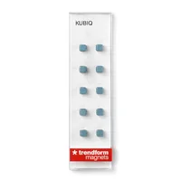 Trendform Haftmagnet Kubiq 10er Set , Blau - Detailfarbe: Blau - Verpackungseinheit: 10 Stück - Haftkraft: Stark haftend