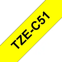 BROTHER P-Touch TZE-C51 black on neon yellow 24mm