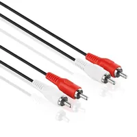 HDSupply Audio-Kabel Cinch - Cinch 2.5 m - Kabeltyp: Anschlusskabel - Audiokanäle: Stereo - Audioanschluss Seite A: Cinch - Audioanschluss Seite B: Cinch - Detailfarbe: Schwarz - Länge: 2.5 m