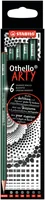 STABILO Bleistift Othello ARTY Medium, 6-teilig - Strichstärke: Keine Angabe - Härtegrad: 3B - 2B - 4B - Set: Ja - Bleistiftart: Bleistift - Anwender: Kinder - Erwachsene - Ergnonomisch Schreiben: Nein