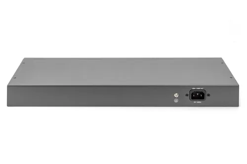 Digitus DN-95343 commutateur réseau Non-géré Fast Ethernet (10/100) Connexion Ethernet, supportant l'alimentation via ce port (PoE) 1U Noir, Argent