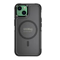 4smarts Back Cover Defend Ultimag iPhone 14 Plus - Farbe: Schwarz - Fallsicher: Ja - Kompatible Hersteller: Apple - Detailfarbe: Transparent - Mobiltelefon Kompatibilität: iPhone 14 Plus - Material: Polycarbonat (PC) - Thermoplastisches Polyurethan (TPU)