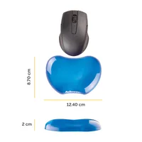 FELLOWES Handballenauflage Flex 91177-72 blau, Gel