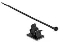 Delock Kabelklemme 37 x 18 mm mit Kabelbinder L 300 x B 4,8 mm schwarz
