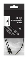 Gembird !Adapter audio microphon 3.5mm mini Jack/4PIN/0. audio cable 0.2 m 2 x 3.5mm Black