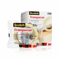 Scotch Klebeband 550 19 mm x 66 m, Transparent - Breite: 19 mm - Länge: 66 m - Verpackungseinheit: 1 Stück - Detailfarbe: Transparent - Klebehaftung: Stark - Art: Klebeband