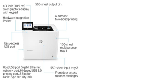 HP LaserJet Enterprise M611dn 1200 x 1200 DPI A4 Wifi