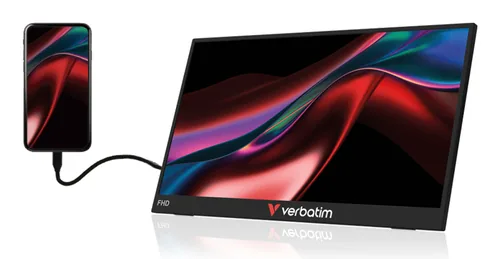 Verbatim Portable Monitor 14"" FHD Touchscreen Monitor Light