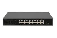 DIGITUS Switch 16-Port 10100 32W PoE schwarz