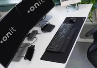 onit Mausmatte Pro Schwarz - Tiefe: 300 mm - Breite: 780 mm - Detailfarbe: Schwarz - Form: Eckig - Höhe: 3 mm - Handgelenkauflage: Nein