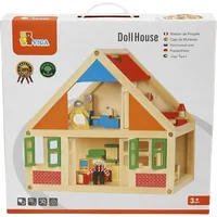 Viga Puppenhaus Holz - Altersempfehlung ab: 3 Jahren - Material: Holz - Höhe: 40 cm - Eigenschaften: Keine Eigenschaft - Zertifikate: Keine Zertifizierung