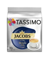 TASSIMO Kaffeekapseln T DISC Jacobs Médaille d'Or 80 Portionen - Entkoffeiniert: Nein - Produktionsland: Deutschland - Packungsgrösse: 80 Stück - Geschmacksrichtung: Keine - Getränkeart: Café Crème - Kaffeeart: Tassimo