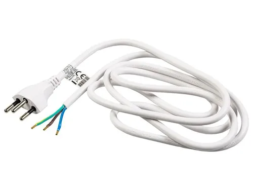 FURBER.power Anschlusskabel OE-T12 1.8 m Weiss - Anzahl Leiter: 3 - Detailfarbe: Weiss - Kinderschutz: Ja - Steckereigenschaften: Angespritzt - Steckertyp Ausgang: Offen - Leiterquerschnitt: 1 mm²