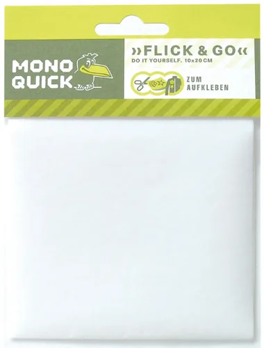 Mono-Quick Flickstoff 10 x 20 cm, 1 Stück, Weiss - Verpackungseinheit: 1 Stück - Detailfarbe: Weiss - Produkttyp: Flickstoff