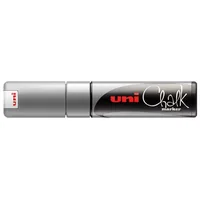 UNI-BALL Chalk Marker 8mm PWE8K SILVER silber, Keilspitze