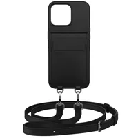Urbany's Necklace Case Handykette+ NIGHT OWL iPhone Air - Farbe: Schwarz - Fallsicher: Nein - Kompatible Hersteller: Apple - Detailfarbe: Schwarz - Mobiltelefon Kompatibilität: iPhone Air - Material: Kunstleder