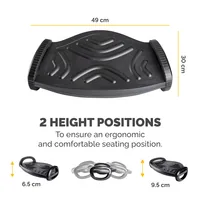 Fellowes Foot Rest Under Desk - Smart Suites Foot Support Ergonomic Foot Rest - Foot Rest Stool for Office & Home - Black