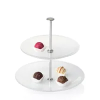 Leonardo Etagere Pralina Transparent - Produkttyp: Etagere - Materialtyp: Glas - Material: Glas - Detailfarbe: Transparent - Anzahl Etagen: 2 × - Stapelbar: Nein