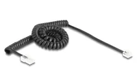 DELOCK TelefonkabelSpiralkabel RJ11 St. zu RJ45 St. 3m S.
