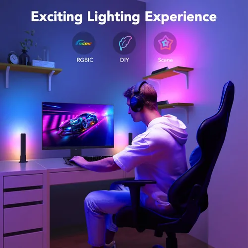 Govee H6056 Flow Plus | LED Lamps | RGBICWW, Wi-Fi, Alexa, Google