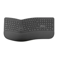 MediaRange ergonomische Multimedia Funk-Tastatur,QWERTZ, sw