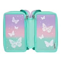 Scooli BUFI0421 pencil case Soft pencil case Aqua colour, Pink, Purple