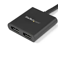 StarTech.com 2-Port Multi Monitor Adapter - Mini DisplayPort to 2x DisplayPort MST Hub - Dual 4K 30Hz - Video Splitter for Extended Desktop Mode on Windows PCs Only - mDP 1.2 to 2x DP