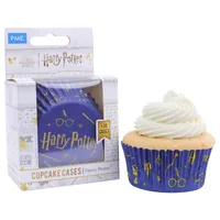 PME Muffin Backform Harry Potter Blau und Gold - Materialtyp: Papier - Material: Papier - Nachhaltigkeit: Nicht angegeben - Backform Typ: Muffin-Backform - Motiv: Harry Potter - Detailfarbe: Blau